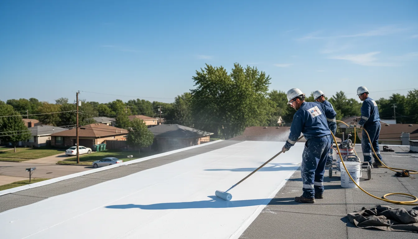 Commercial roof coating in Wyocena, WI near me